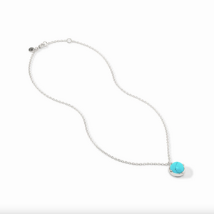 Julie Vos Silver Honeybee Solitaire Necklace