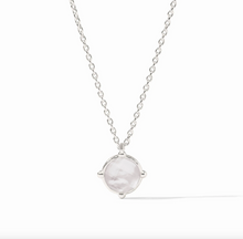 Julie Vos Silver Honeybee Solitaire Necklace