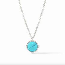 Julie Vos Silver Honeybee Solitaire Necklace