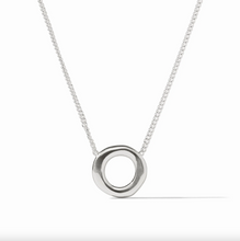 Julie Vos Silver Wave Circle Delicate Necklace