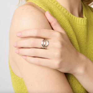 Julie Vos Silver Wave Ring