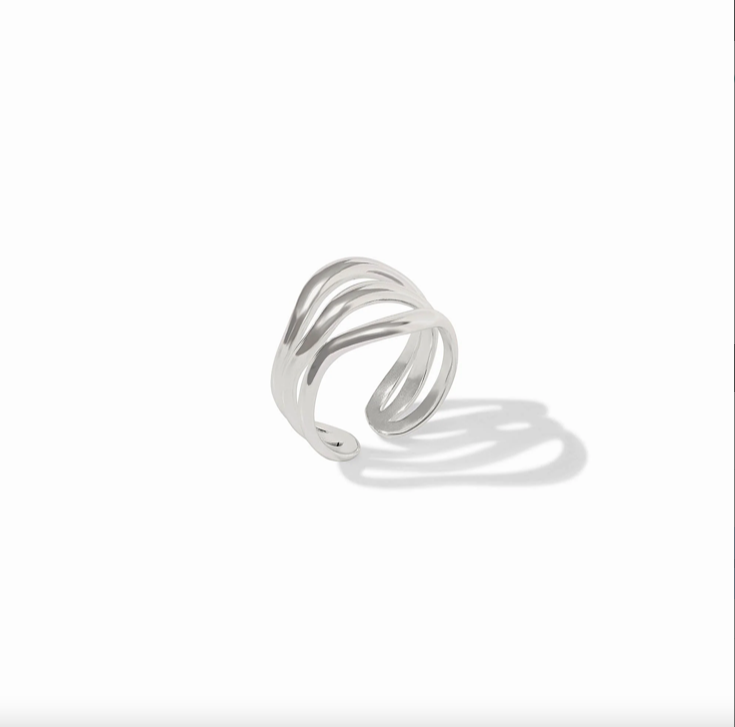 Julie Vos Silver Wave Ring