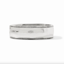 Julie Vos Silver Cannes Statement Hinge Bangle Bracelet