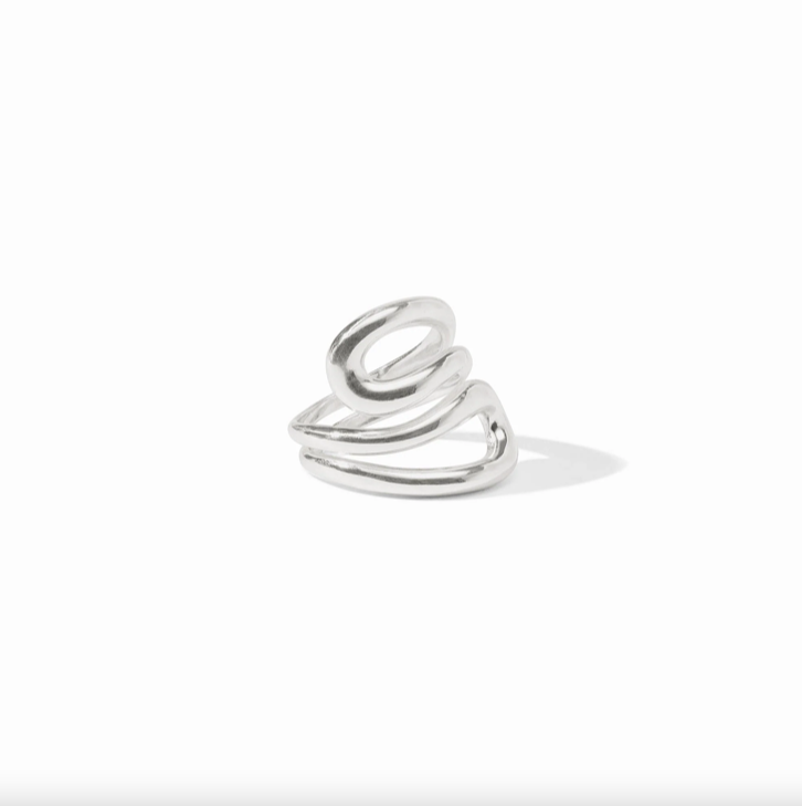 Julie Vos Silver Wave Wrap Ring