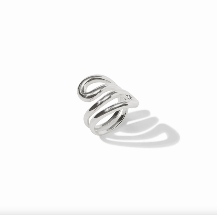 Julie Vos Silver Wave Wrap Ring