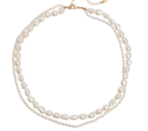 Sahira Double Pearl Necklace