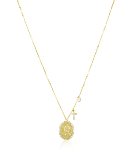 Sahira Virgin Mary Pendant Necklace