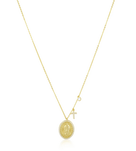 Sahira Virgin Mary Pendant Necklace