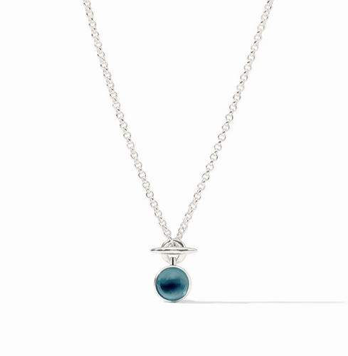 Julie Vos Solara Solitaire Silver Necklace