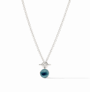 Julie Vos Solara Solitaire Silver Necklace