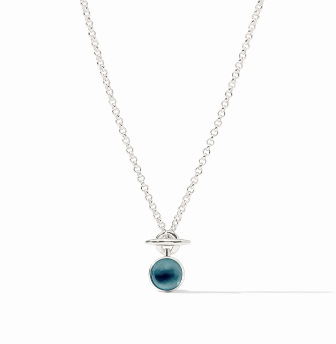 Julie Vos Solara Solitaire Silver Necklace