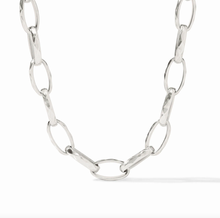 Julie Vos Solara Link Silver Necklace