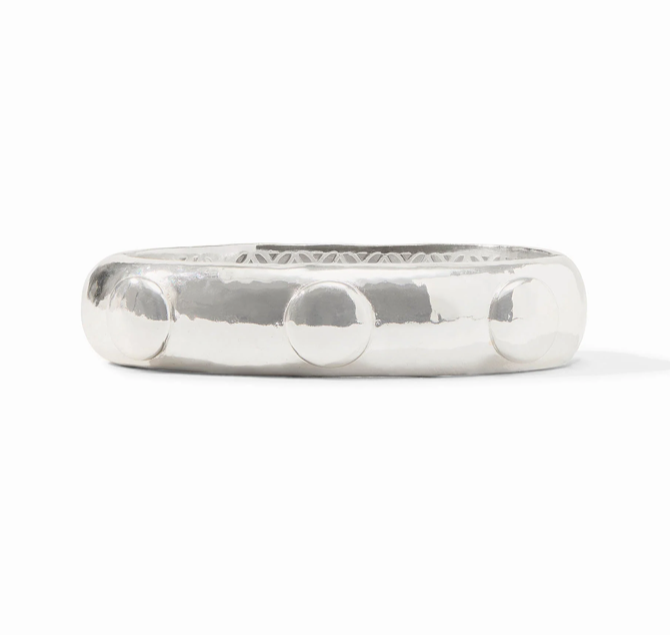 Julie Vos Solara Hinge Silver Bangle Bracelet