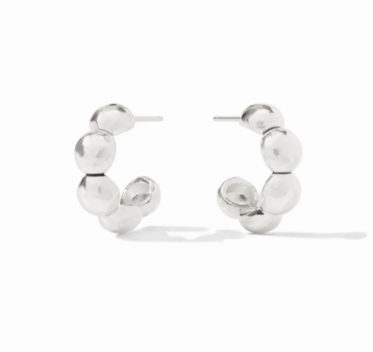 Julie Vos Solara Nova Silver Hoop Earring