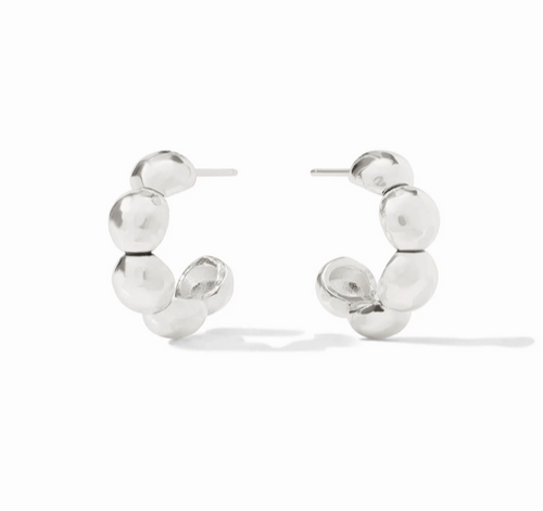 Julie Vos Solara Nova Silver Hoop Earring