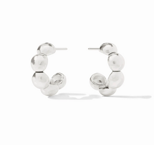 Julie Vos Solara Nova Silver Hoop Earring