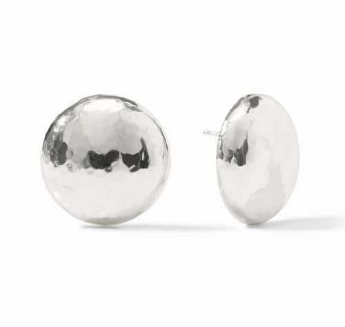 Julie Vos Solara Statement Silver Stud Earring