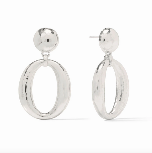 Julie Vos Solara Orbit Silver Statement Earring