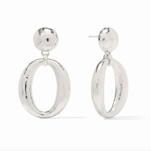 Julie Vos Solara Orbit Silver Statement Earring