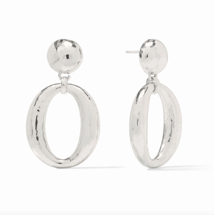 Julie Vos Solara Orbit Silver Statement Earring