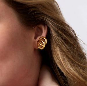 Julie Vos Dolce Link Stud Earrings