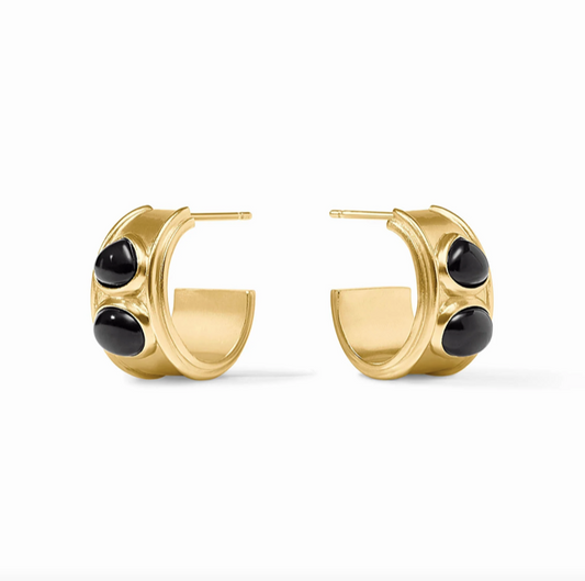 Julie Vos Dolce Stone Hoop Earrings