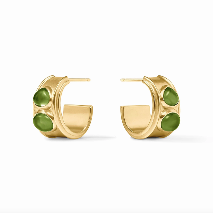 Julie Vos Dolce Stone Hoop Earrings