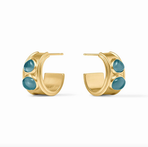 Julie Vos Dolce Stone Hoop Earrings
