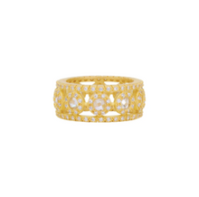 Freida Rothman Kaleidescope Cut Out Cigar Band Ring