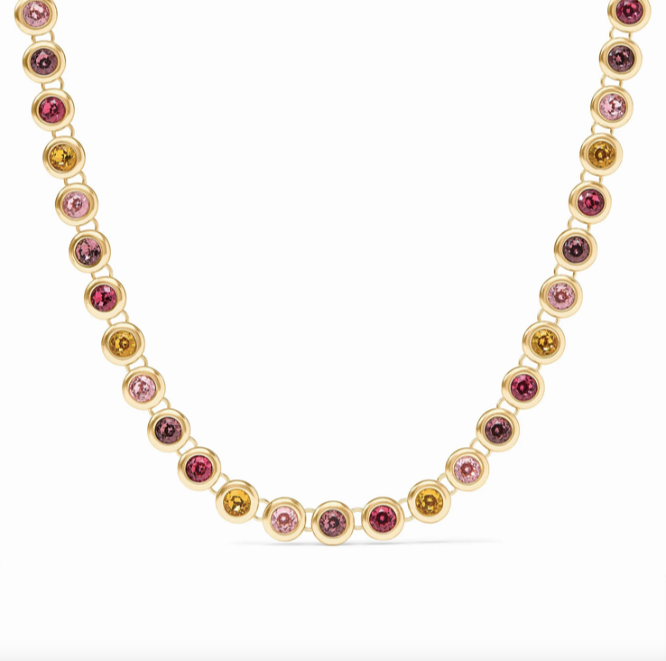 Julie Vos Rainbow Tennis Necklace