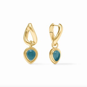Julie Vos Dolce Hoop Charm Earrings