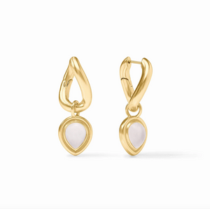 Julie Vos Dolce Hoop Charm Earrings