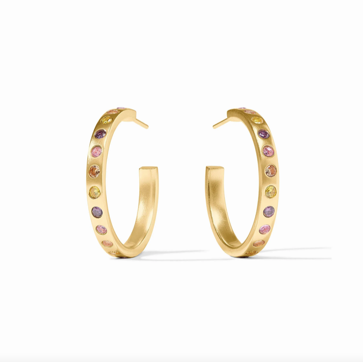 Julie Vos Rainbow Hoop Earrings