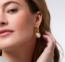 Julie Vos Solara Hoop Charm Earrings