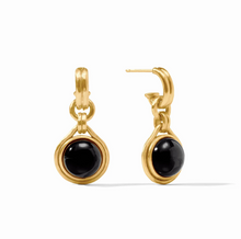 Julie Vos Solara Hoop Charm Earrings