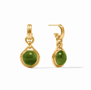 Julie Vos Solara Hoop Charm Earrings