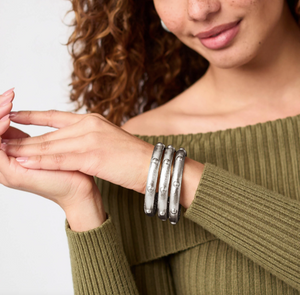 Julie Vos Solara Silver Bangle Bracelet