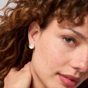 Julie Vos Solara Stone Stud Earrings