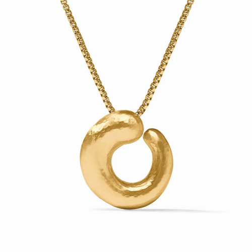 Julie Vos Solara Spiral Pendant Necklace