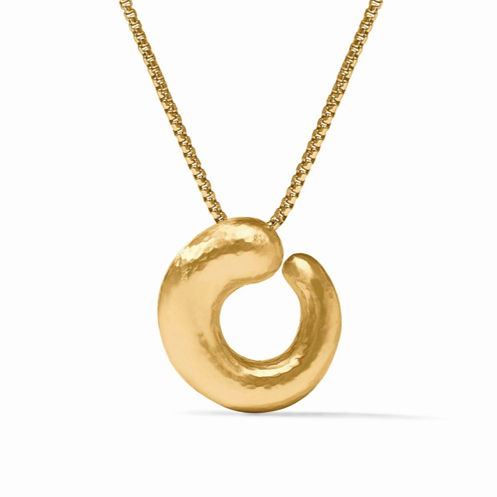 Julie Vos Solara Spiral Pendant Necklace