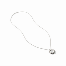 Julie Vos Solara Silver Spiral Pendant Necklace
