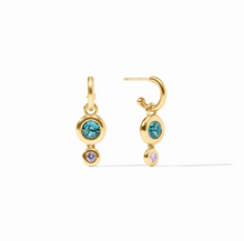 Julie Vos Rainbow Duo Hoop Charm Earrings