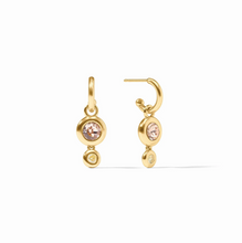 Julie Vos Rainbow Duo Hoop Charm Earrings