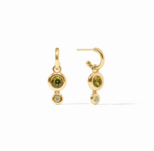 Julie Vos Rainbow Duo Hoop Charm Earrings
