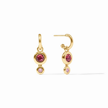 Julie Vos Rainbow Duo Hoop Charm Earrings