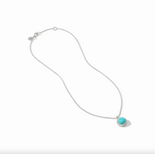 Julie Vos Fleur de Lis Solitaire Silver Necklace