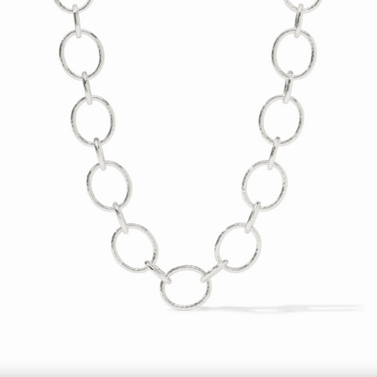 Julie Vos Catalina Light Link Silver Necklace