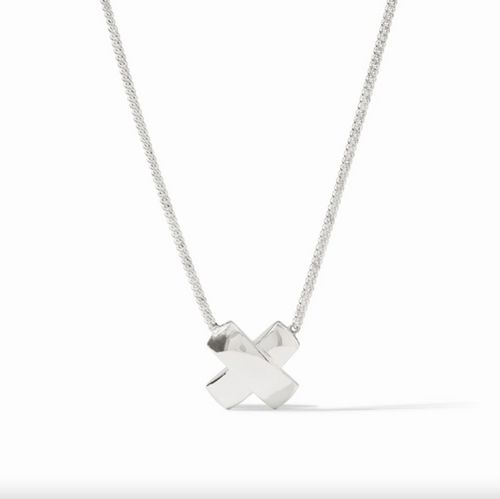 Julie Vos Catalina X Delicate Silver Necklace