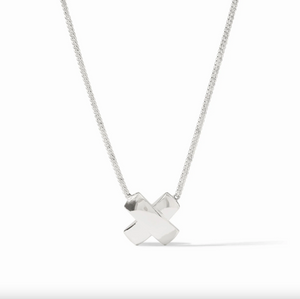 Julie Vos Catalina X Delicate Silver Necklace