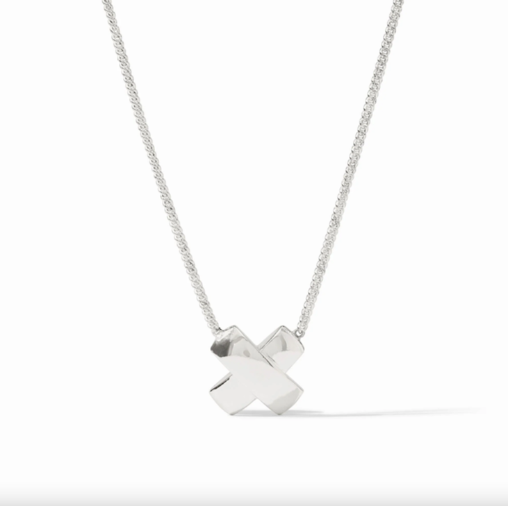 Julie Vos Catalina X Delicate Silver Necklace